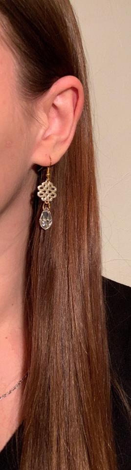 BOUCLES D'OREILLES NŒUD ET GOUTTE