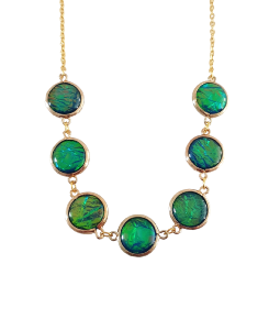 COLLIER AURORE BOREALE VERTE