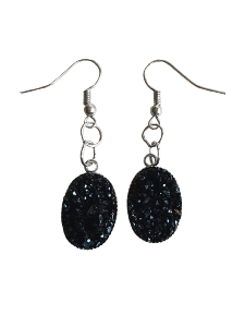 BOUCLES D'OREILLES DRUZY NOIR