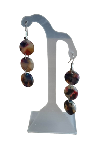 BOUCLES D'OREILLES MARBRE MULTICOLORE