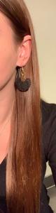 BOUCLES D'OREILLES CROCHET NOIR