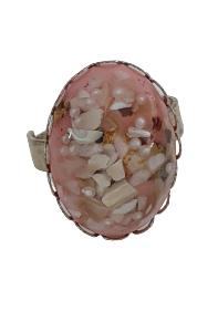 BAGUE COQUILLAGES ET PERLES