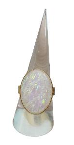 BAGUE AURORE BOREALE BLANCHE