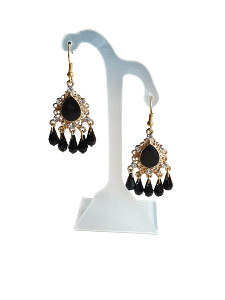 BOUCLES D'OREILLES CHANDELIER ET PERLES