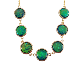 COLLIER AURORE BOREALE VERTE